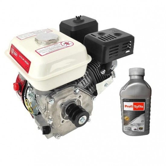 Motor pe benzina DDT Profesional 7.5 Cp, 4 timpi, 200 CC, 3.6 L Rezervor, Fulie inclusa + Ulei 600 ml