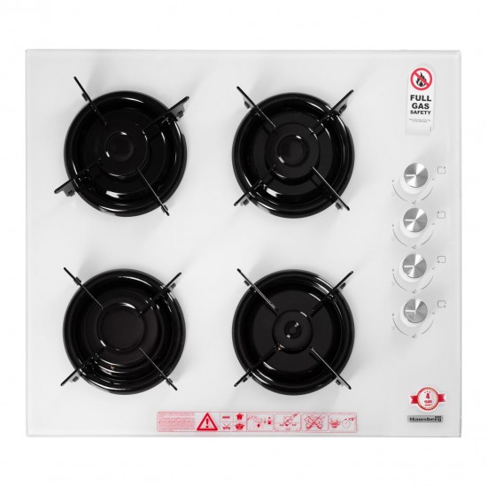 Pachet Incorporabil Cuptor electric Hausberg HB-8051AB,  Alb,Plita incorporabila Hausberg HB-563AB, Hota incorporabila decorativa Hausberg HB-1260AB