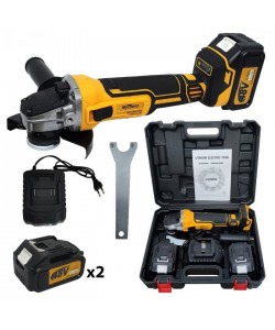 Polizor unghiular Mustang de 125 mm cu 2 acumulatori de 48 V si 5 Ah, 8100 RPM , 980 W