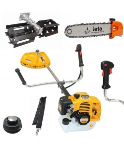 Motocoasa pe benzina, R5500 ROTOR, 4.7 CP , 5500W, 52 cm³, 10000Rpm+ Prasitoare + Cap drujba