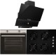 Pachet Cuptor Incorporabil Hausberg HB-8051IN, Electric, 76 l, 4 Functii, Clasa A + Plita incorporabila Hausberg HB-563, Gaz, 4 arzatoare, Negru + Hota Incorporabila decorativa Hausberg HB-2285NG, 60 cm, Filtru aluminiu, Negru