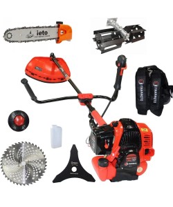 Motocoasa pe benzina YAMAMOTO YBC-57, 2T, 6 CP, 10000rpm+ prasitoare+ cap drujba