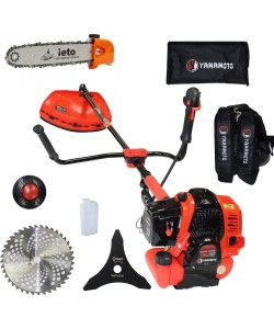 Motocoasa pe benzina YAMAMOTO YBC-57, 2T, 6 CP, 10000rpm+ cap drujba