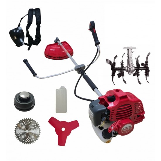 Motocoasa ELEFANT MC4300, 5.7 CP, 9000 RPM, Accesorii Incluse+ cultivator