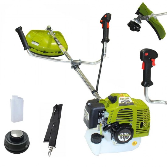 Motocoasa pe benzina ELTOS EL5500 21005, 4.7 CP, 5500 W, 10000 rpm+ Cultivator+ Prasitoare