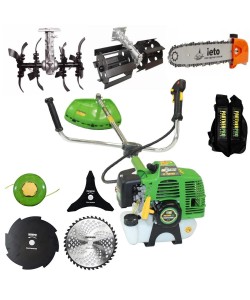 Motocoasa pe benzina PARTNERPRO DX52E, 2T, 5,5 CP, 10000rpm+ Cultivator+ Prasitoare+ Cap drujba