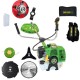 Motocoasa pe benzina PARTNERPRO DX52E, 2T, 5,5 CP, 10000rpm + Disc pentru plivit, indepartare buruieni