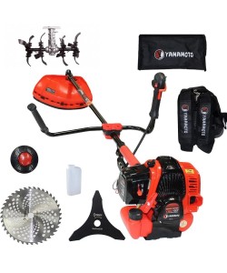 Motocoasa pe benzina YAMAMOTO YBC-57, 2T, 6 CP, 10000rpm+ cultivator