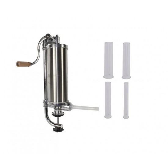 Aparat de facut Carnati Elefant KY-2005C, 2,5 kg, metal/inox, Vertical 4 palnii, prindere de masa