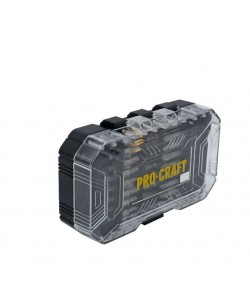 Set biti PROCRAFT BS-37 , 37 piese , biti , adaptoare priza ,chei cu piulita