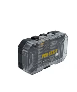 Set biti PROCRAFT BS-37 , 37 piese , biti , adaptoare priza ,chei cu piulita