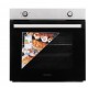 Pachet incorporabil Hausberg Cuptor HB-8051IN, Electric, Putere 2000 W, 76 l, 4 Functii, Plita incorporabila HB-556IN, Gaz, 4 arzatoare, Sistem siguranta GAZ, Gratar din fonta, Hota decorativa HB-1260, absorbtie 450 m3/h, 1 motor, 60 cm, Inox