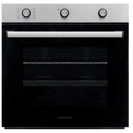 Pachet Cuptor electric Incorporabil Hausberg HB-8053IN, Clasa A, 71L, 2225W, Negru/Inox, Plita incorporabila HB-556IN, Gaz, 4 arzatoare, Gratar din fonta, Hota incorporabila telescopica HB-1285IN, Putere de absorbtie 420 m3/h, 2 motoare, 60 cm, Alb