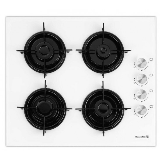 Pachet incorporabil Hausberg cuptor electric HB-8051AB, 2000 W, 76 l, 4 Functii, plita HB-563, gaz, 4 arzatoare, hota telescopica HB-1280, absorbtie 280m3/h, 1 motor, 60 cm, Clasa A, Alb