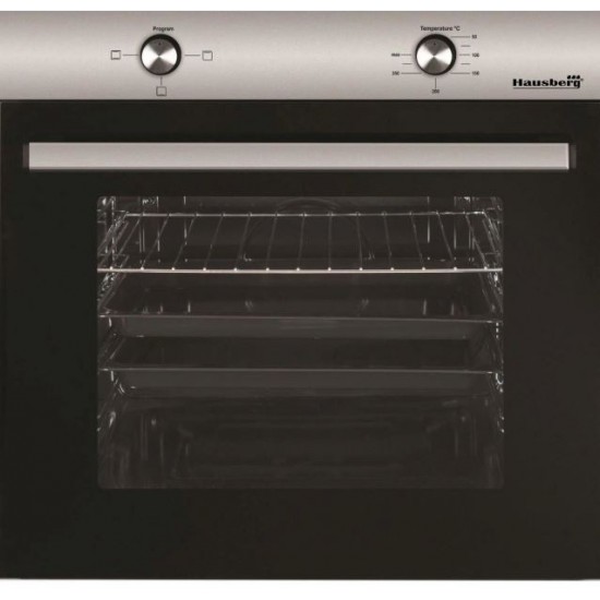 Pachet Incorporabil Hausberg Cuptor electric HB-8051IN, Clasa A, 76L, 2000W, Negru/Inox, Plita Incorporabila HB-563NG, 4 arzatoare, Gaz, Sticla, Negru, Hota incorporabila telescopica HB-1285NG, Putere de absorbtie 420 m3/h, 2 motoare