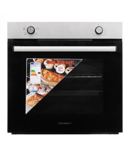 Pachet incorporabil HAUSBERG Cuptor electric HB-8051IN, 2000 W, 76 l, 4 Functii, Clasa A, Plita HB-567NG, Gaz, 4 arzatoare, Sistem de siguranta GAZ, Gratar din fonta, Material Sticla, Negru/Inox