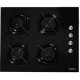 Pachet Incorporabil Cuptor electric Hausberg HB-8054NG, Clasa A, 71L, 2225W, Negru, Plita Incorporabila HB-563NG, 4 arzatoare, Gaz, Sticla, Negru