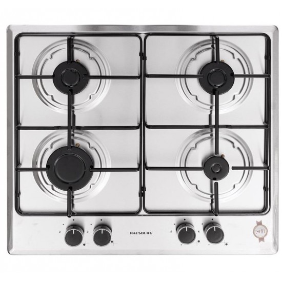 Pachet Cuptor Incorporabil Hausberg HB-8051IN, Electric, 76 l, 4 Functii, Clasa A + Plita Incorporabila Hausberg HB-555, 4 arzatoare, Gaz, Inox + Hota traditionala Hausberg HB-1225, 420 m3/h, 2 motoare, 60 cm, Alb