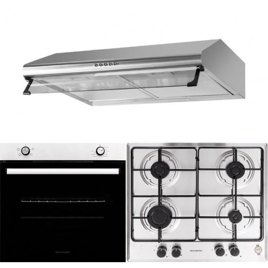 Pachet Incorporabil Cuptor Hausberg HB-8051AB, Plita incorporabila Hausberg HB-561, Hota incorporabila telescopica Hausberg HB 1280