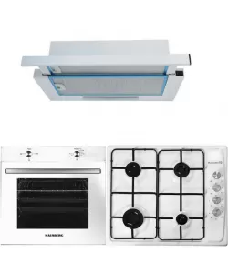 Pachet Incorporabil Cuptor Hausberg HB-8051AB, Electric, Putere 2000 W, 76 l, 4 Functii, Clasa A, Plita incorporabila Hausberg HB-561, Alb, Gaz, 4 arzatoare, Hota incorporabila telescopica Hausberg HB-1280, Putere de absorbtie 280m3/h, 1 motor, 60 cm Pachet Incorporabil Cuptor Hausberg HB-8051AB, Electric, Putere 2000 W, 76 l, 4 Functii, Clasa A, Plita incorporabila Hausberg HB-561, Alb, Gaz, 4 arzatoare, Hota incorporabila telescopica Hausberg HB-1280, Putere de absorbtie 280m3/h, 1 motor, 60 cm