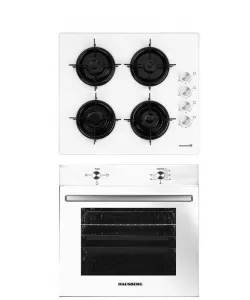 Pachet incorporabil HAUSBERG cuptor electric HB-8051AB, putere 2000 W, 76 l, 4 functii, plita HB-563, Gaz, 4 arzatoare, aprindere electrica, Clasa A, Alb Pachet incorporabil HAUSBERG cuptor electric HB-8051AB, putere 2000 W, 76 l, 4 functii, plita HB-563, Gaz, 4 arzatoare, aprindere electrica, Clasa A, Alb