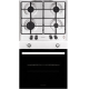 Pachet Incorporabil Cuptor Hausberg HB-8051IN, Electric, Putere 2000 W, 76 l, 4 Functii, Clasa A, Negru/Inox, Plita incorporabila Hausberg HB-555, Gaz, 4 arzatoare, Sistem siguranta, Inox