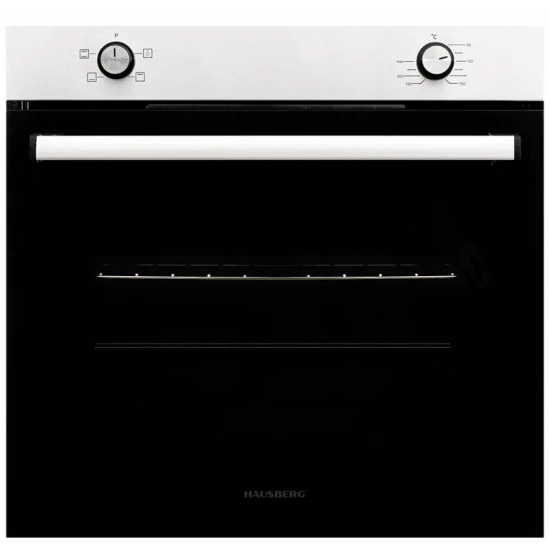 Pachet Incorporabil Cuptor Hausberg HB-8051IN, Electric, Putere 2000 W, 76 l, 4 Functii, Clasa A, Negru/Inox, Plita incorporabila Hausberg HB-555, Gaz, 4 arzatoare, Sistem siguranta, Inox