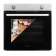 Pachet incorporabil Hausberg cuptor electric HB-8051IN, Putere 2000 W, 76 l, 4 Functii, Plita incorporabila Hausberg HB-556IN, Gaz, 4 arzatoare, Sistem siguranta GAZ, Gratar din fonta, Clasa A, Negru/Inox