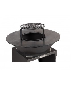 Gratar metalic cu plita rotunda, diametru 750 mm, Evotools.