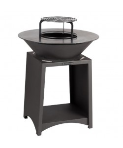 Gratar metalic cu plita rotunda, diametru 750 mm, Evotools.