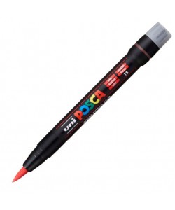 Marker UNI Posca Brush PCF-350, varf pensula, 1.0-10.0mm
