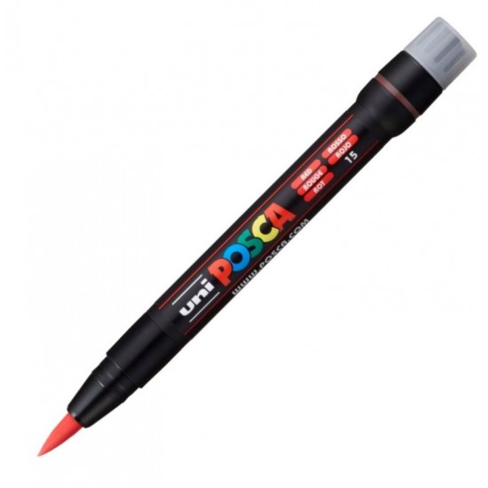 Marker UNI Posca Brush PCF-350, varf pensula, 1.0-10.0mm