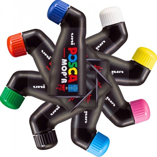 Marker UNI Posca Mop'r PCM22, varf rotund buretat, 3.0-19.0mm