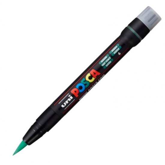 Marker UNI Posca Brush PCF-350, varf pensula, 1.0-10.0mm