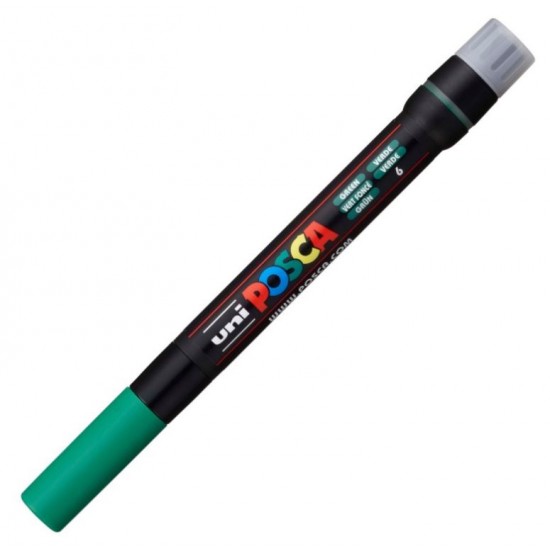 Marker UNI Posca Brush PCF-350, varf pensula, 1.0-10.0mm