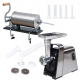 SETUL GOSPODINEI- Masina de tocat carne electrica, Inox, 1400W, 100Kg/Ora + Masina umplut carnati 3kg