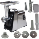 Masina de tocat carne electrica, Inox, 1400W, 100Kg/Ora, Extra Accesorii incluse