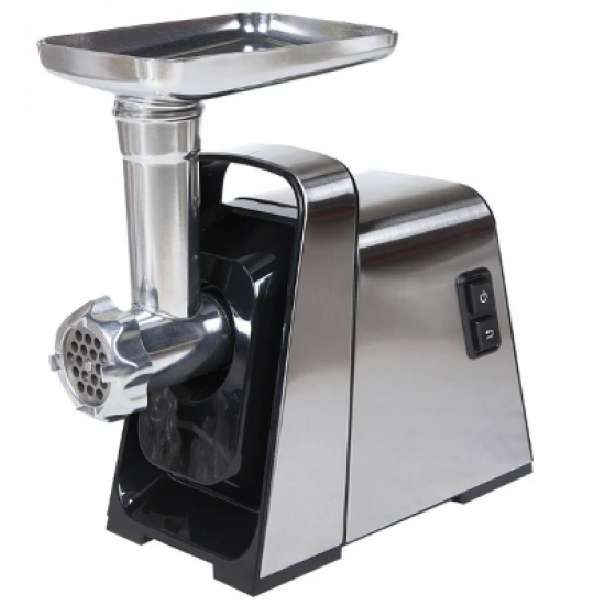 Masina de tocat carne electrica, Inox, 1400W, 100Kg/Ora, Extra Accesorii incluse