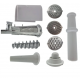 Masina de tocat carne electrica, Inox, 1400W, 100Kg/Ora, Extra Accesorii incluse