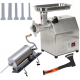 SETUL GOSPODINEI- Masina de tocat carne electrica, MK-12 850W, 150Kg/Ora + Masina umplut carnati 5.5kg, Orizontala, Inox + Topor de o mana