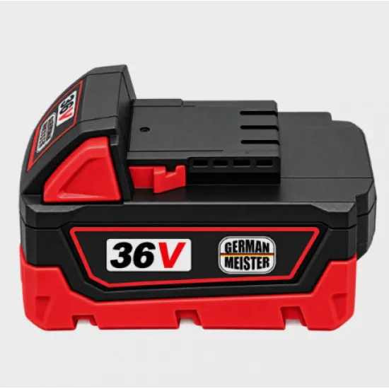Acumulator German Meister 36V Li-Ion, compatibil Milwaukee, RED LITHIUM, pentru scule electrice cu acumulator