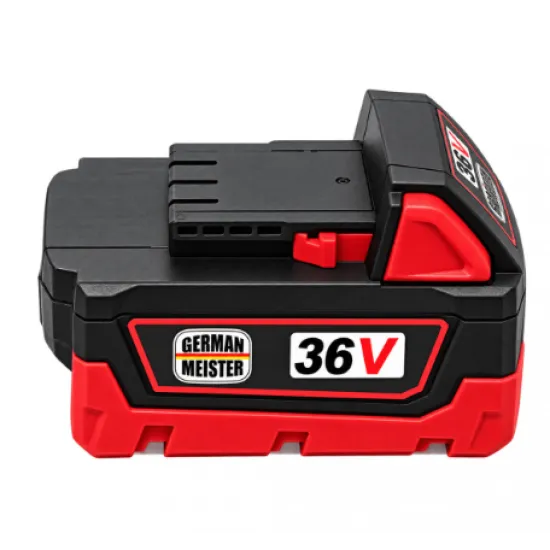 Acumulator German Meister 36V Li-Ion, compatibil Milwaukee, RED LITHIUM, pentru scule electrice cu acumulator