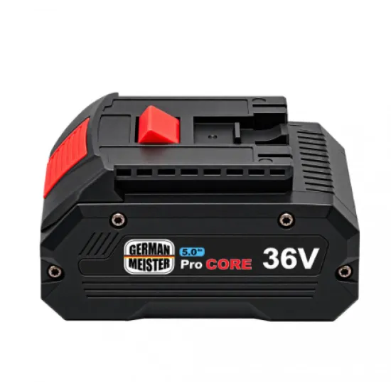 Acumulator German Meister 36V 5.0Ah CORE Pro Li-Ion, Compatibil Bosch, Indicator Nivel Baterie