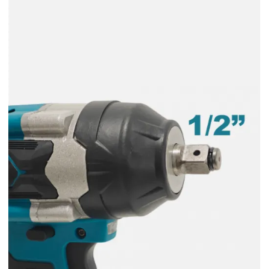 Cheie de Impact Profesională German Meister 36V MAX Brushless 700 Nm, Prindere 1/2", 4 Trepte de Putere, LED Integrat, Acumulator Li-Ion