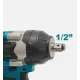 Cheie de Impact Profesională German Meister 36V MAX Brushless 700 Nm, Prindere 1/2", 4 Trepte de Putere, LED Integrat, Acumulator Li-Ion