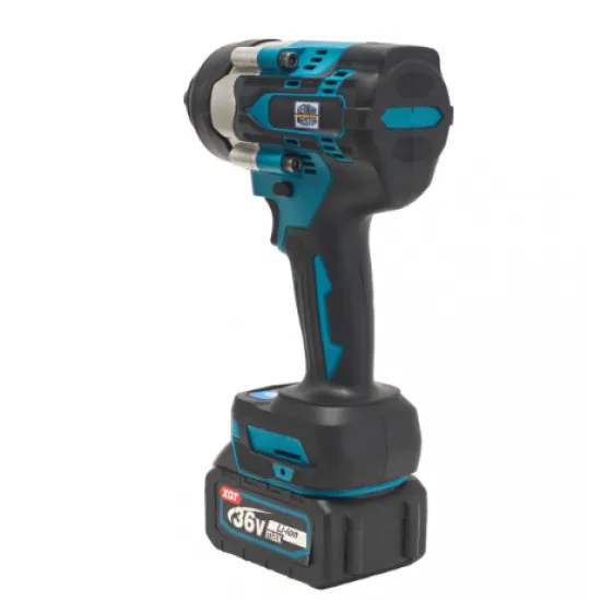 Cheie de Impact Profesională German Meister 36V MAX Brushless 700 Nm, Prindere 1/2", 4 Trepte de Putere, LED Integrat, Acumulator Li-Ion