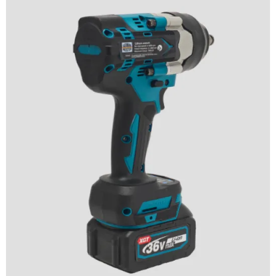 Cheie de Impact Profesională German Meister 36V MAX Brushless 700 Nm, Prindere 1/2", 4 Trepte de Putere, LED Integrat, Acumulator Li-Ion