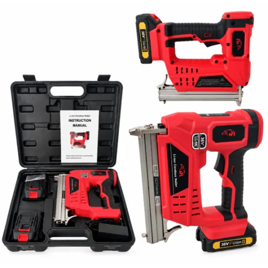 Caspator tapiterie cu acumulator, German Meister, model nou, 2 acumulatori 36 v , 5 Ah + 4 Set capse diferite marimi