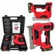 Caspator tapiterie cu acumulator, German Meister, model nou, 2 acumulatori 36 v , 5 Ah + 4 Set capse diferite marimi
