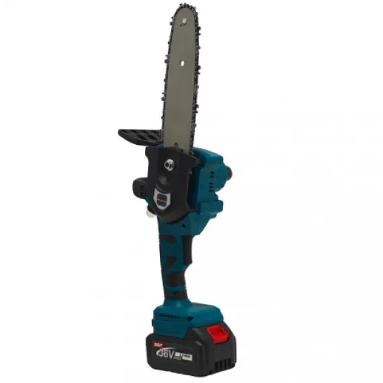 Mini Drujbă cu Acumulator German Meister 36V 6Ah XGT, Lamă 22 cm, Lanț 23+ Dinți, Rezervor Ulei, Pornire Lentă, 2 Acumulatori, Valiză Transport